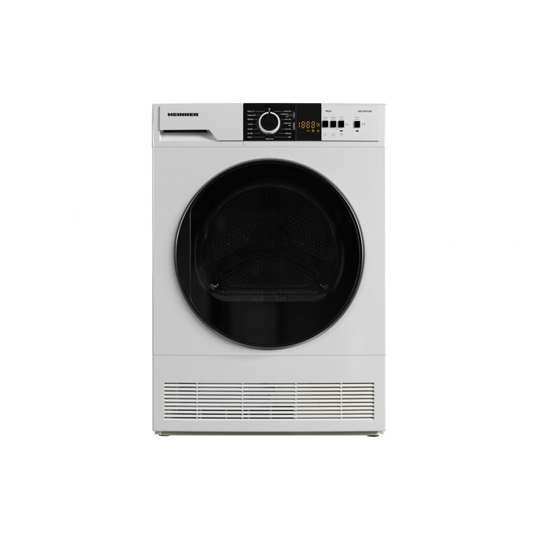 Uscator de rufe cu condensare heinner hcd-v8t1chb, capacitate incarcare 8kg, clasa energetica b, 15 programe de uscare, display led,  program rapid camasi 12 min, program expres 29 min, program baby care, functie start intarziat, functie anti-sifonare, lu,  Uscatoare cu condensare | electropc.ro