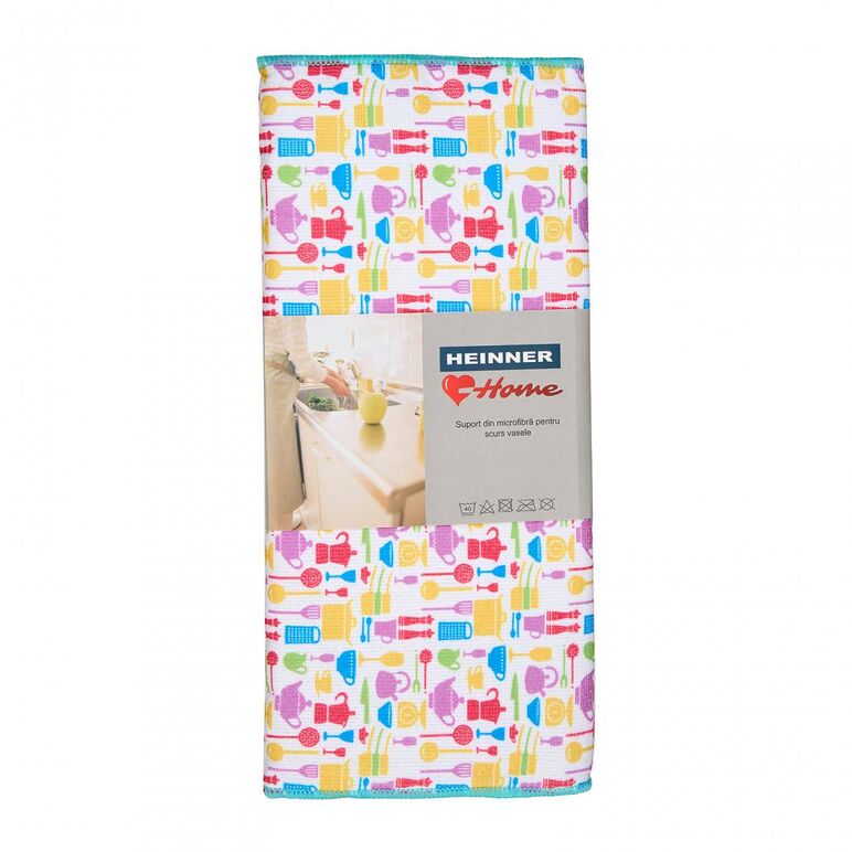 "suport din microfibră pentru scurs vasele kitchen dimensiune: 40x50 cm   material : 100% poliester cu burete absorbant ",  Prosoape Bucatarie | electropc.ro