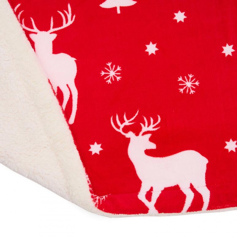 Patura fleece 200x220cm-reni,  Paturi si Cuverturi | electropc.ro
