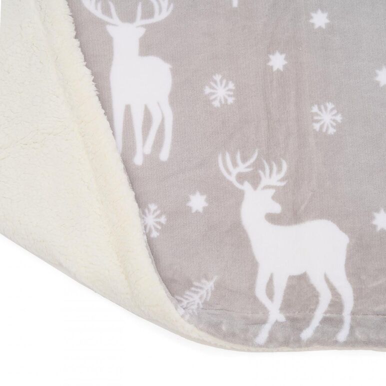 Patura fleece 200x220cm-reni,  Paturi si Cuverturi | electropc.ro