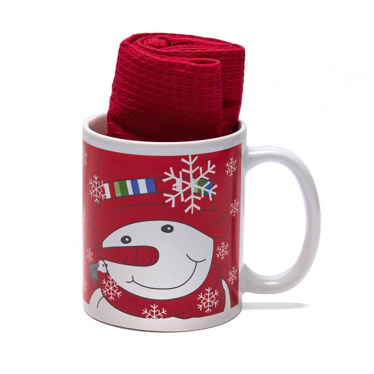 Set cana cu prosop bucatarie xmas mix,  Seturi Textile Bucatarie | electropc.ro