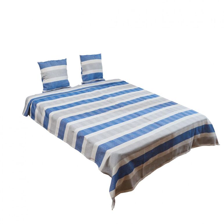 Set cuvertura pat ks 200x220cm zia blue,  Paturi si Cuverturi | electropc.ro
