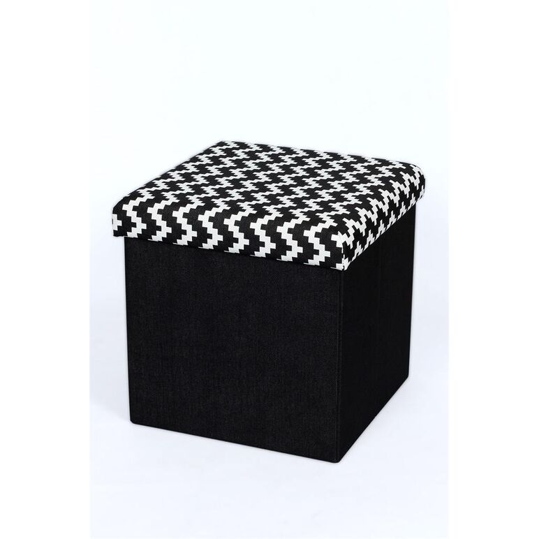 Taburet pliabil textil - zig zag,  Pufuri si Tabureti | electropc.ro