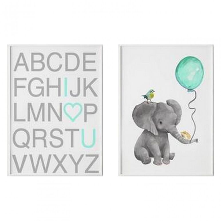 Set 2 tablouri decorative elefant,  Tablouri | electropc.ro