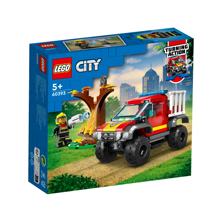 60393 salvare cu mașină de pompieri 4x4,  Seturi de constructie | electropc.ro