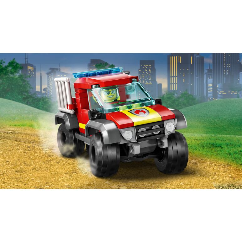 60393 salvare cu mașină de pompieri 4x4,  Seturi de constructie | electropc.ro