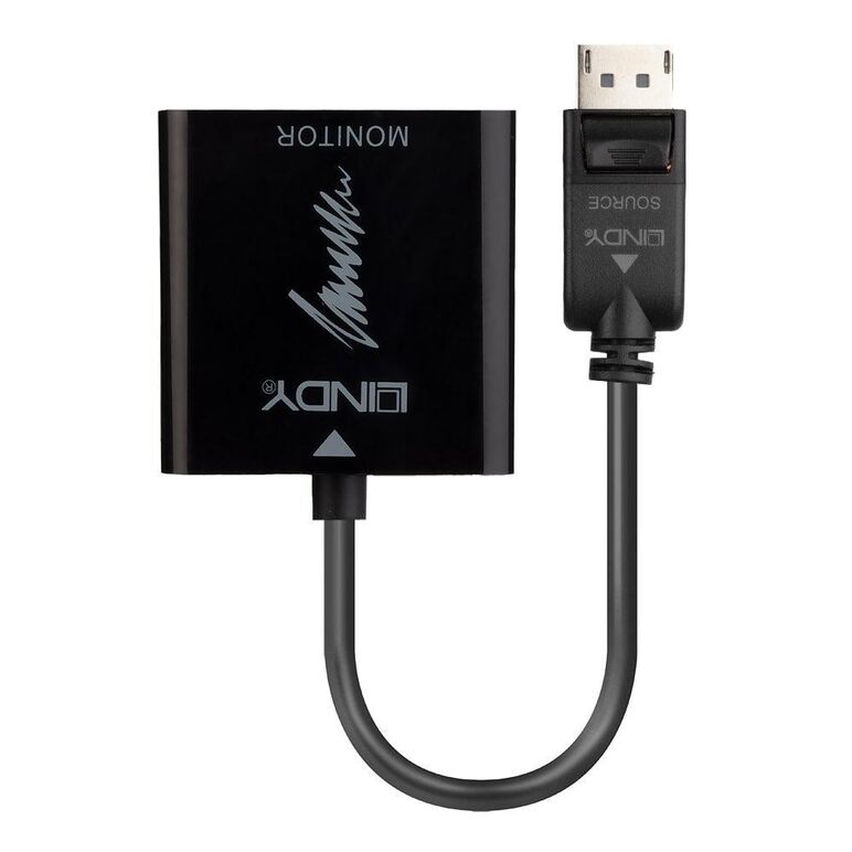Adaptor lindy ly-41068, displayport 1.2 to hdmi 2.0 18g active, negru,  Cabluri video | electropc.ro