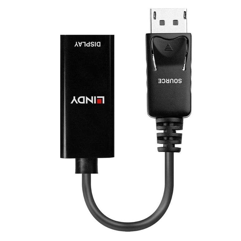 Adaptor lindy ly-41718, displayport 1.2 to hdmi 1.4, negru,  Cabluri video | electropc.ro