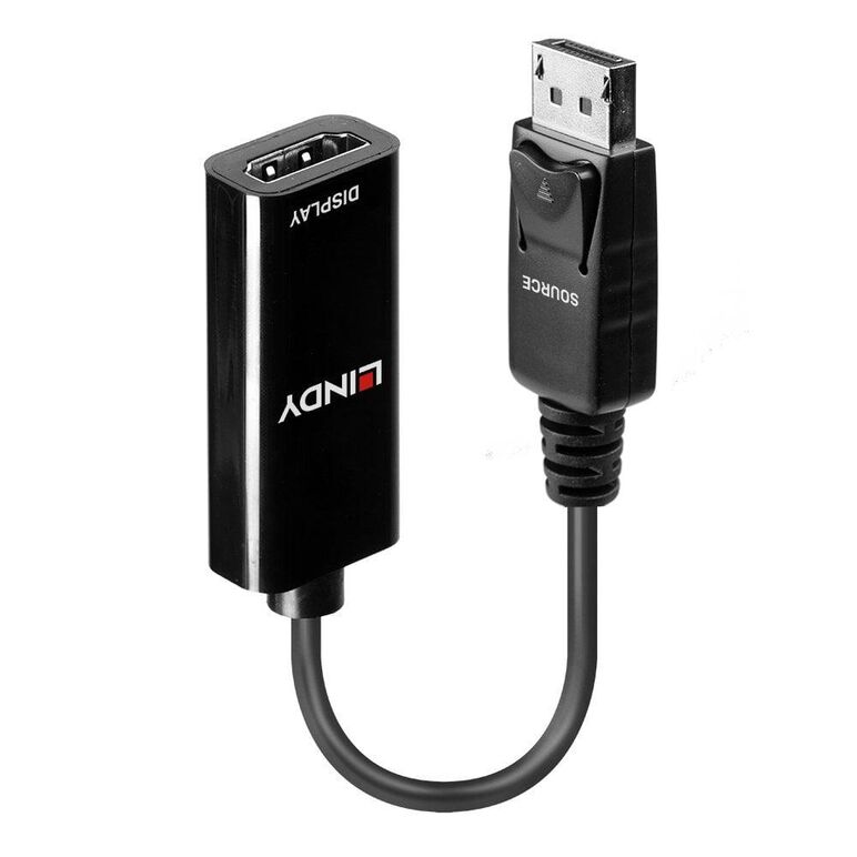 Adaptor lindy ly-41718, displayport 1.2 to hdmi 1.4, negru,  Cabluri video | electropc.ro