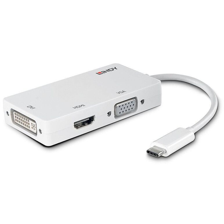 Adaptor lindy ly-43273, usb 3.1 to triple display, alb,  Cabluri video | electropc.ro
