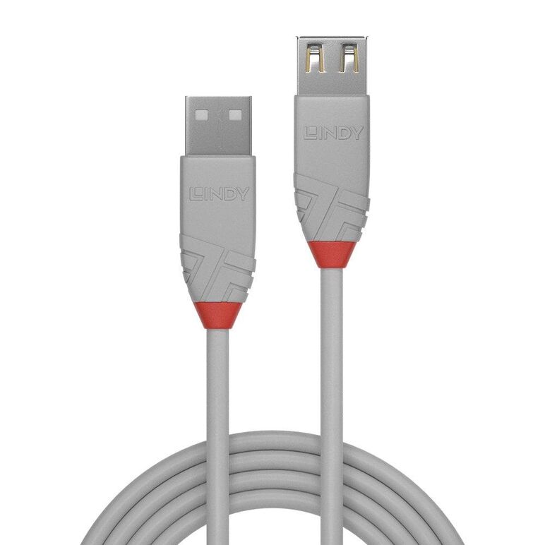Cablu lindy ly-36714, usb 2.0 type a extension, 3m, anthra line,  Cabluri periferice | electropc.ro