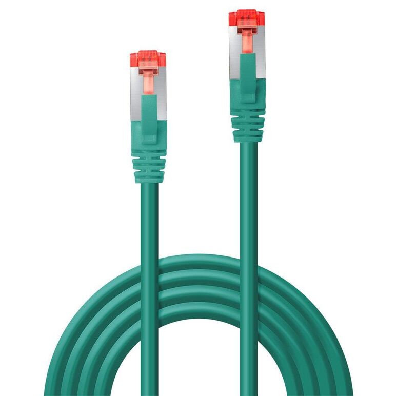 Cablu retea lindy 3m cat.6 s/ftp, rj45, green,  Cabluri retea | electropc.ro