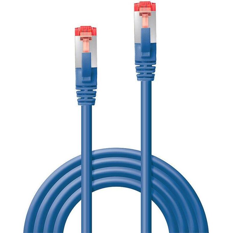 Cablu retea lindy ly-47717, 1m cat.6 s/ftp network, blue,  Cabluri retea | electropc.ro