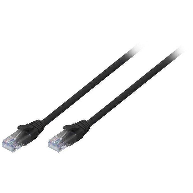Cablu retea lindy ly-48078 2m cat.6 u/utp, black,  Cabluri retea | electropc.ro