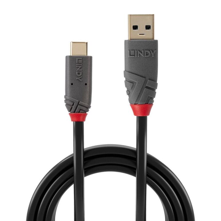 Cablu transfer lindy ly-36912, usb 3.2 type a to c cable, 1.5m, anthra line,  Cabluri periferice | electropc.ro