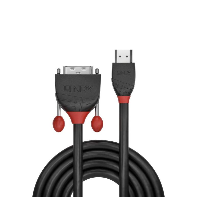 Lindy cablu hdmi la dvi-d 1m, negru,  Extendere audio-video | electropc.ro