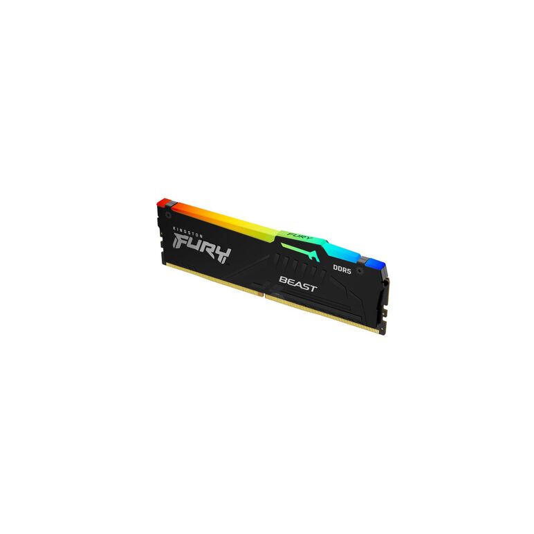 Memorie ram kingston, dimm, ddr5, 32gb, 5200mhz, cl36, 1.35v, fury beast, rgb,  Memorii RAM Desktop | electropc.ro