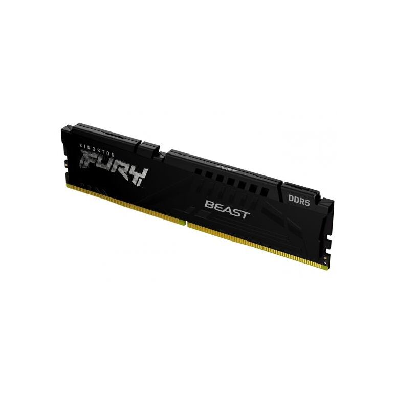 Memorie ram kingston, dimm, ddr5, 32gb, 5200mhz, cl36, 1.35v, fury beast,  Memorii RAM Desktop | electropc.ro