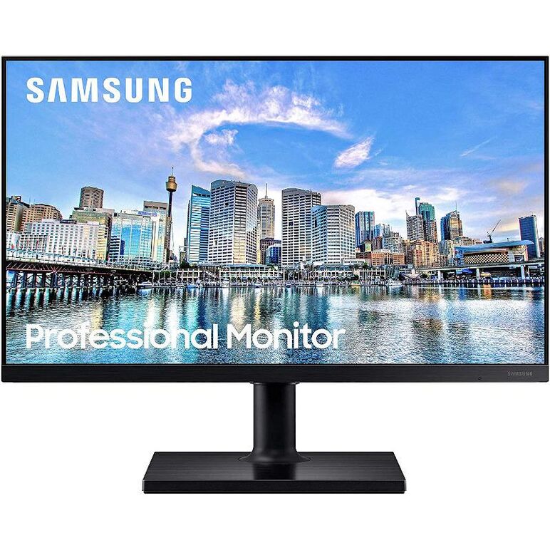 Monitor led ips samsung  lf24t450fqrxen, 23.8inch, fhd ips, 5ms, 75hz, negru,  Monitoare LED | electropc.ro