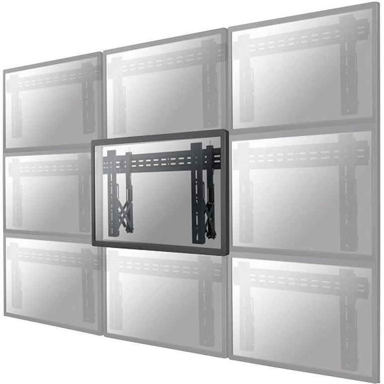 Suport perete videowall individual pull-out neomounts by newstar, 32"-75", vesa 200x200~600x400, max load 50kg, profil 56-215mm, rotate +/-3°, micro-adjustment, lockable (lock not included), unul per monitor,  TV & Electronice & Gaming | electropc.ro