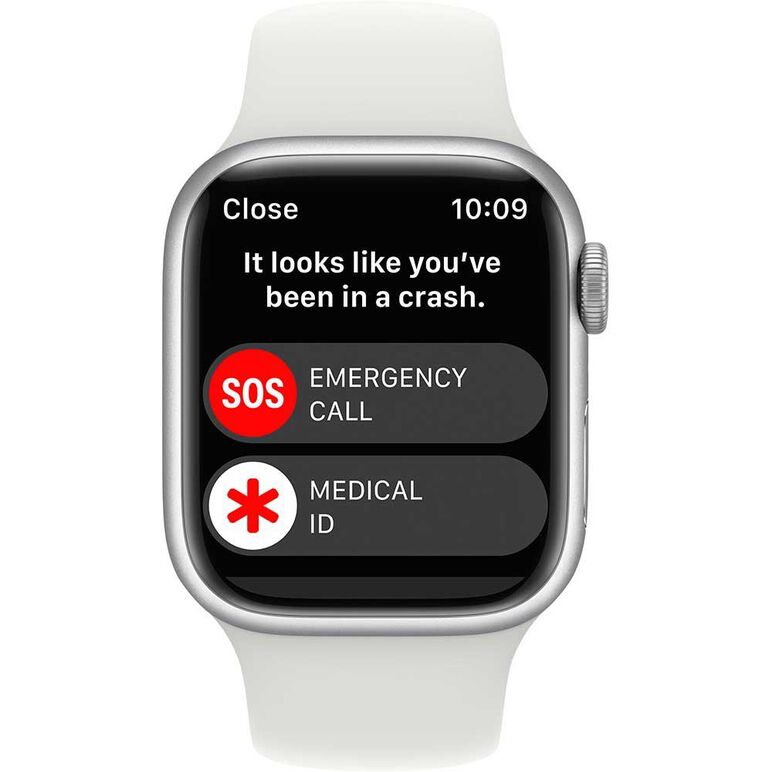 Apple watch s8 gps 41mm silver aluminium case with white sport band - s/m,  SmartWatch-uri | electropc.ro