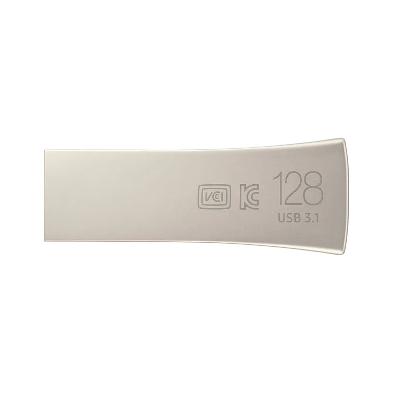 Memorie usb flash drive samsung 128gb bar plus, usb 3.1 gen1, champaign silver,  Memorii USB | electropc.ro