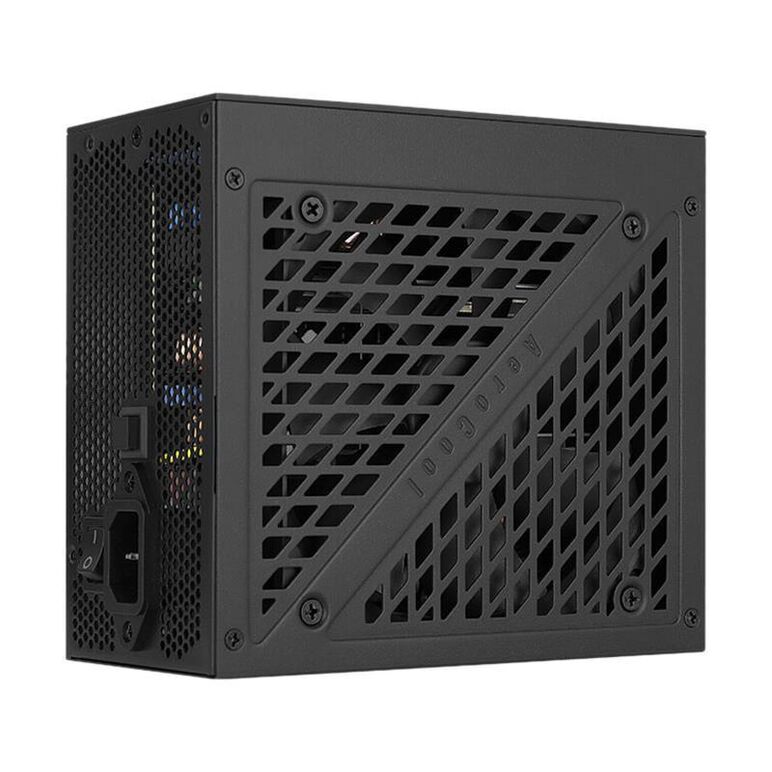 Sursa full modulara aerocool mirage gold 750w neagra iluminare argb, certificata 80 plus gold eficienta 90%, iluminare argb, singlerail (62a), ventilator silentios de 120mm cu control termic automat, 3x 6+2pin pcie, 8x sata, 4x molex, 2x 4+4pin eps12v (lu,  Surse PC | electropc.ro