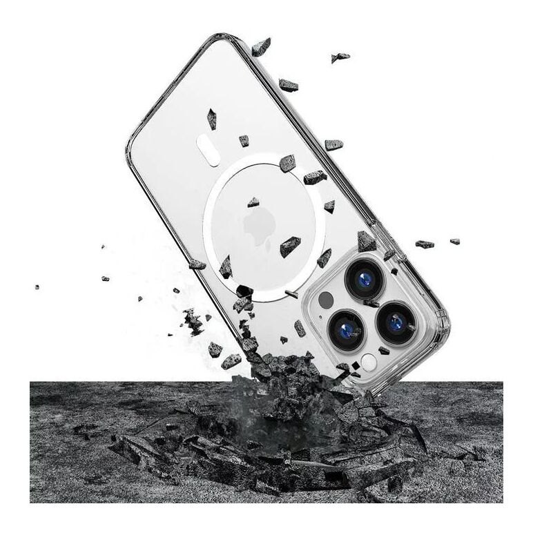 3mk magsafe case for iphone 14 pro - transparent plastic,  Accesorii | electropc.ro