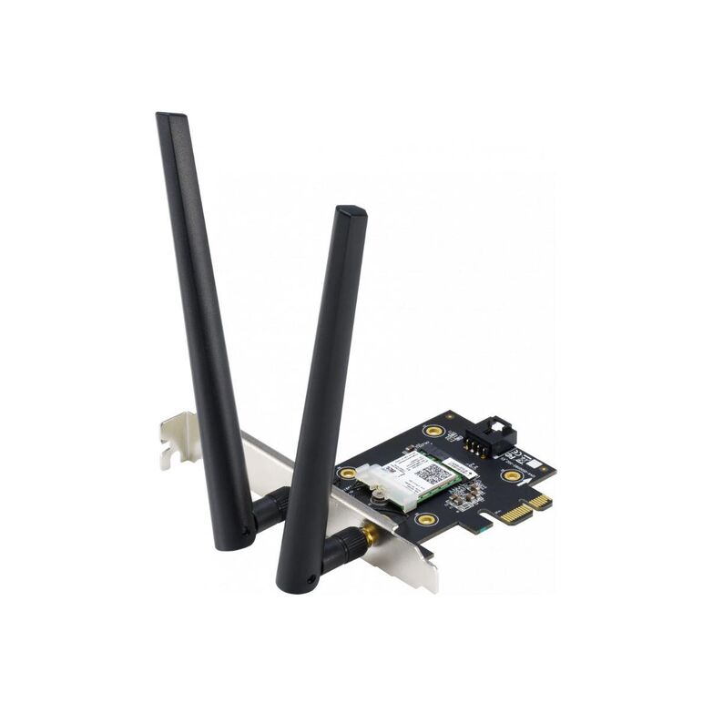 Asus pce-ax3000 wifi ax3000 bluetooth 5.0 pcie adapter, wi-fi 6, wpa3, ofdma. mu-mimo, standarde retea: wifi 6 (802.11ax), viteza: 3000mbps, 2 x antene externe.,  Routere Wireless | electropc.ro