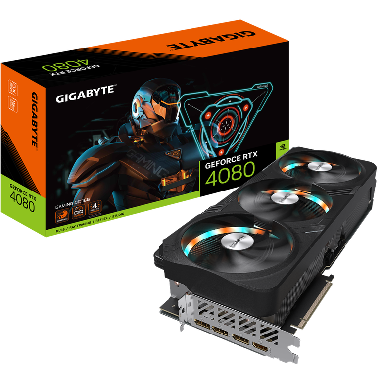 Placa video gigabyte geforce rtx 4080 16gb gaming oc        graphics processing     geforce rtx™ 4080     core clock     2535 mhz (reference card: 2505 mhz)     cuda® cores     9728     memory clock     22.4 gbps     memory size     16 gb     memory type ,  Placi video | electropc.ro