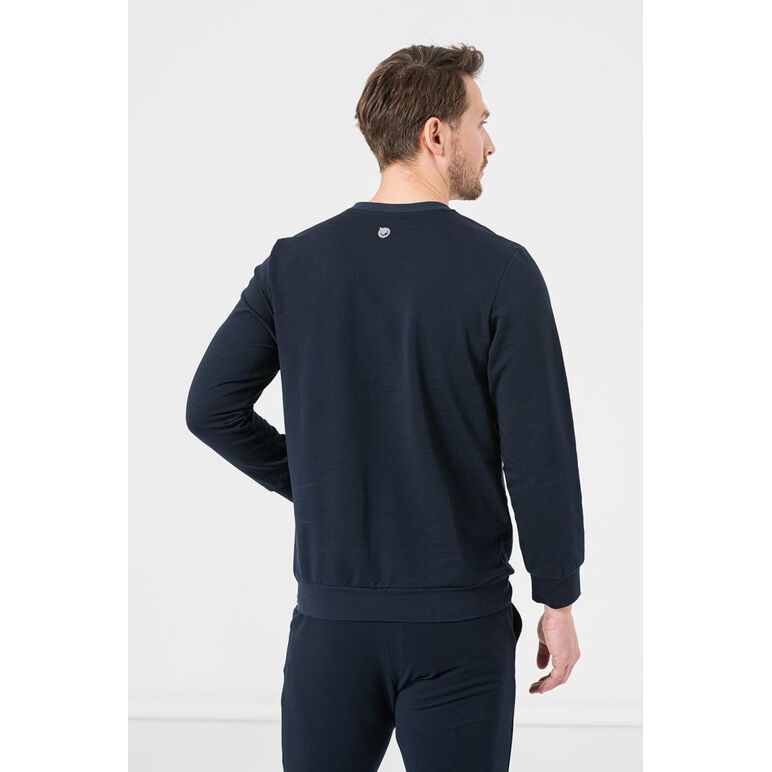 Bluza coton casual barbati navy-m,  Hanorace | electropc.ro