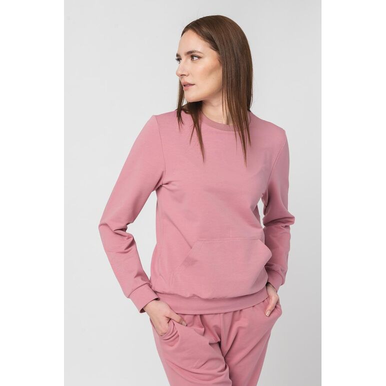 Bluza coton casual femei pink-s,  Hanorace | electropc.ro