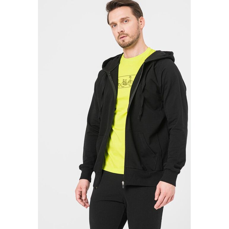Hanorac coton casual barbati black-xl,  Hanorace | electropc.ro