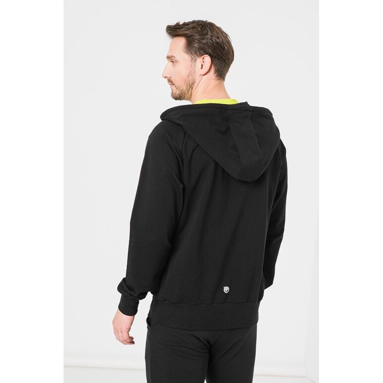 Hanorac coton casual barbati black-xxl,  Hanorace | electropc.ro