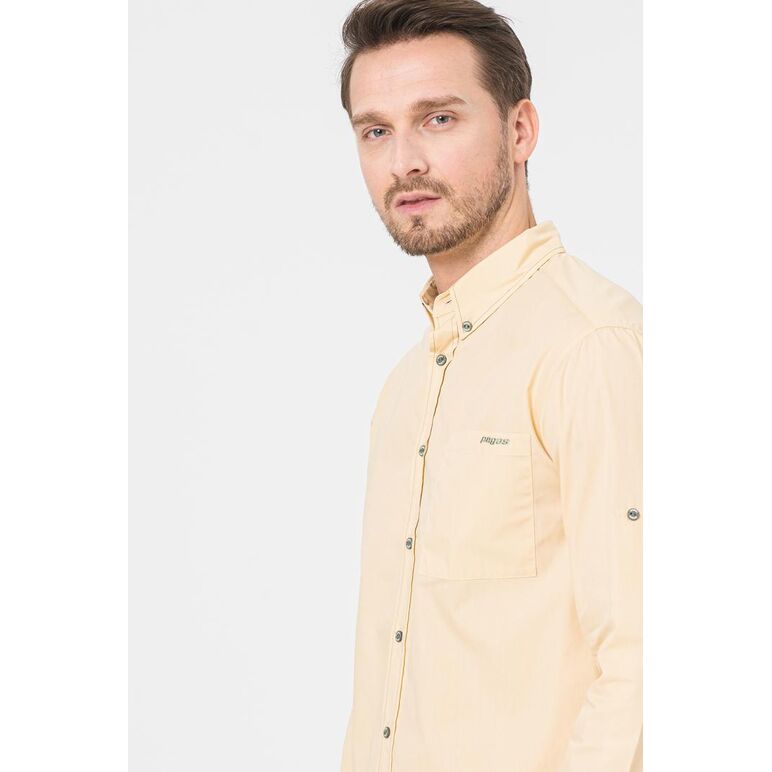 Camasa casual barbati beige l,  Camasi | electropc.ro