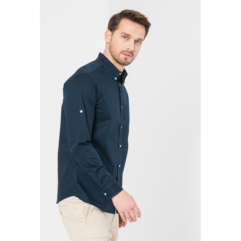 Camasa casual barbati dark navy xl,  Camasi | electropc.ro
