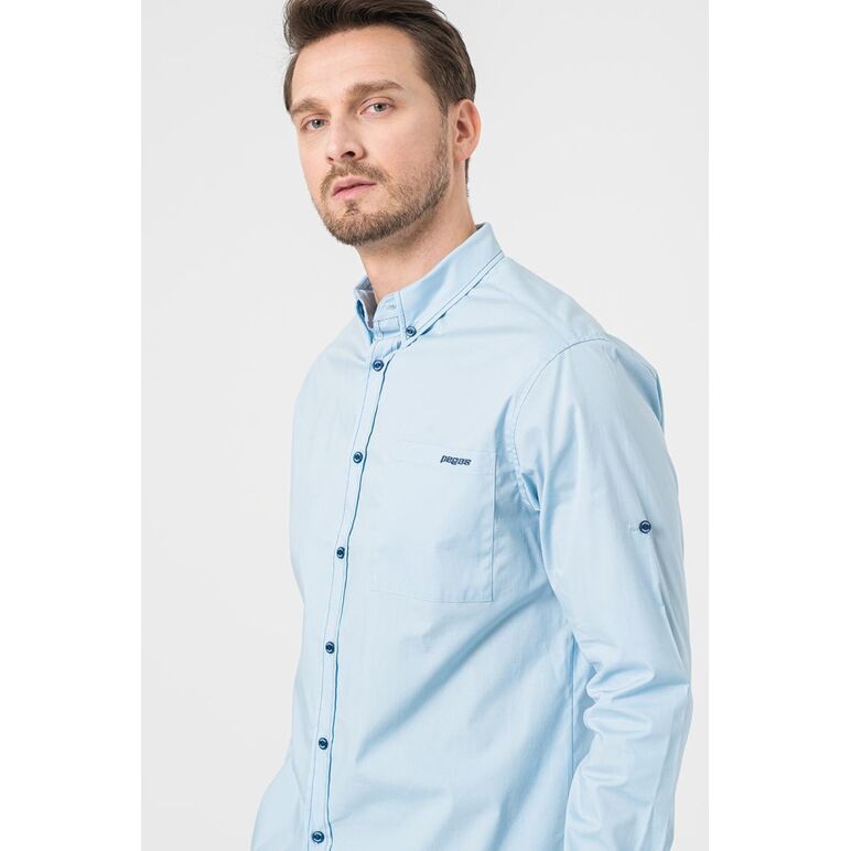 Camasa casual barbati light blue l,  Camasi | electropc.ro