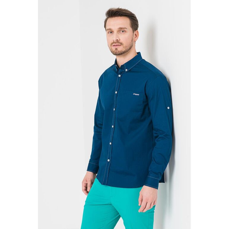 Camasa casual barbati light navy l,  Camasi | electropc.ro