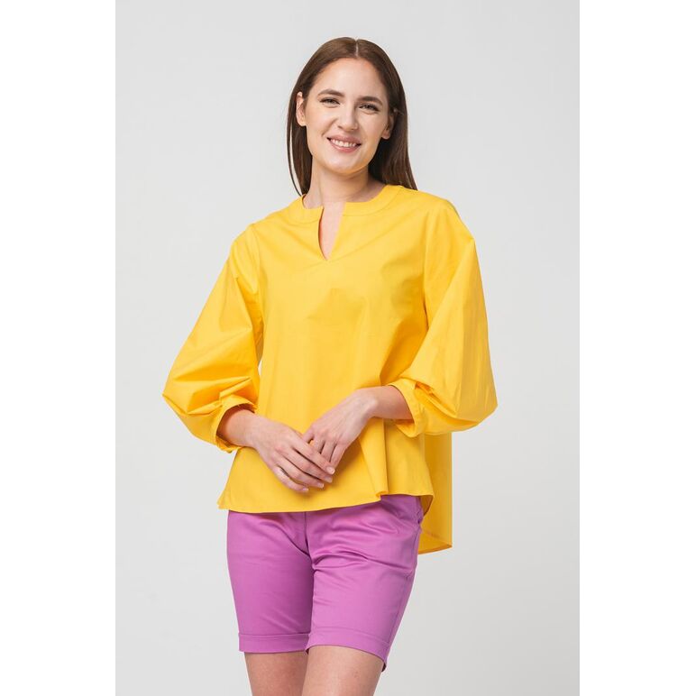 Camasa casual femei yellow xs,  Camasi | electropc.ro