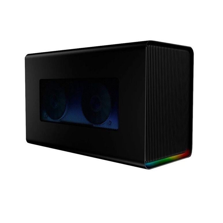 Placa video externa razer core x chroma external graphics enclosure with gaming-grade desktop power, ports, and razer chroma.  tech specs input & output thunderbolt™ 3 (connection to the system) 4 x usb 3.1 type-a gigabit ethernet internal power supply 70,  Periferice Diverse | electropc.ro