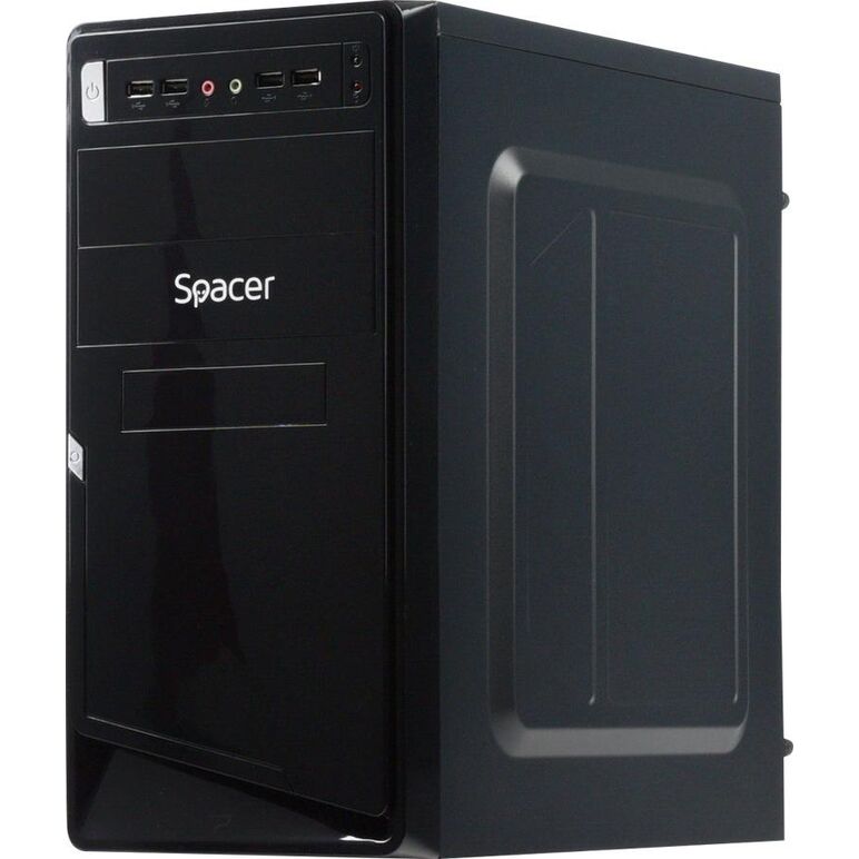 Carcasa spacer moon, atx, midtower, gaming, sursa 450 (230w for 450w desktop pc), usb 2.0 x 4, jack 3.5mm x 2, „spc-moon”,  Carcase | electropc.ro