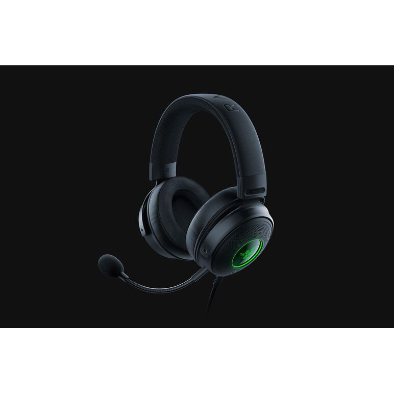 Casti cu micofon razer kraken v3 hypersense cu fir, haptic technology , 20 hz – 20 khz, 32ohm, 196db, driver 50mm, black,  Casti audio | electropc.ro