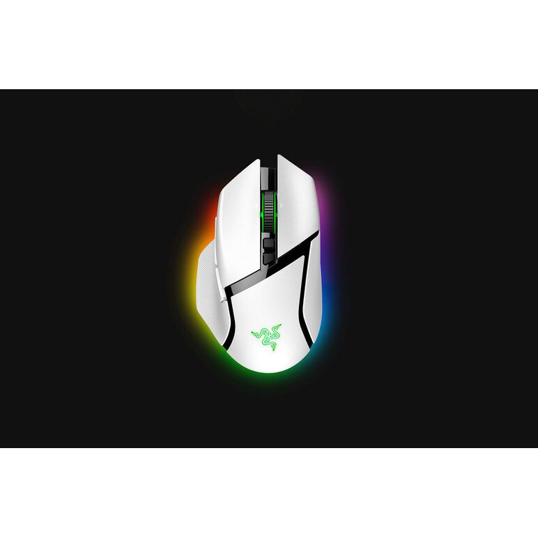 Mouse razer cu fir razer basilisk v3 pro, butoane programabile 10+1, razer™ hyperscroll tilt wheel, 11 zone de iluminare chroma rgb, alb,  Mouse | electropc.ro
