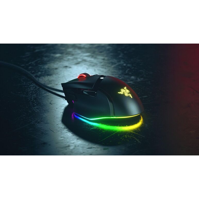 Mouse razer cu fir razer basilisk v3 rgb, butoane programabile 10+1, razer™ hyperscroll tilt wheel, 11 zone de iluminare chroma rgb, negru,  Mouse | electropc.ro