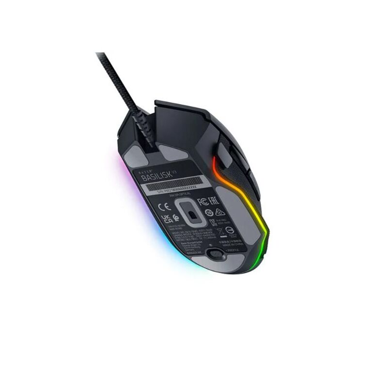 Mouse razer cu fir razer basilisk v3 rgb, butoane programabile 10+1, razer™ hyperscroll tilt wheel, 11 zone de iluminare chroma rgb, negru,  Mouse | electropc.ro