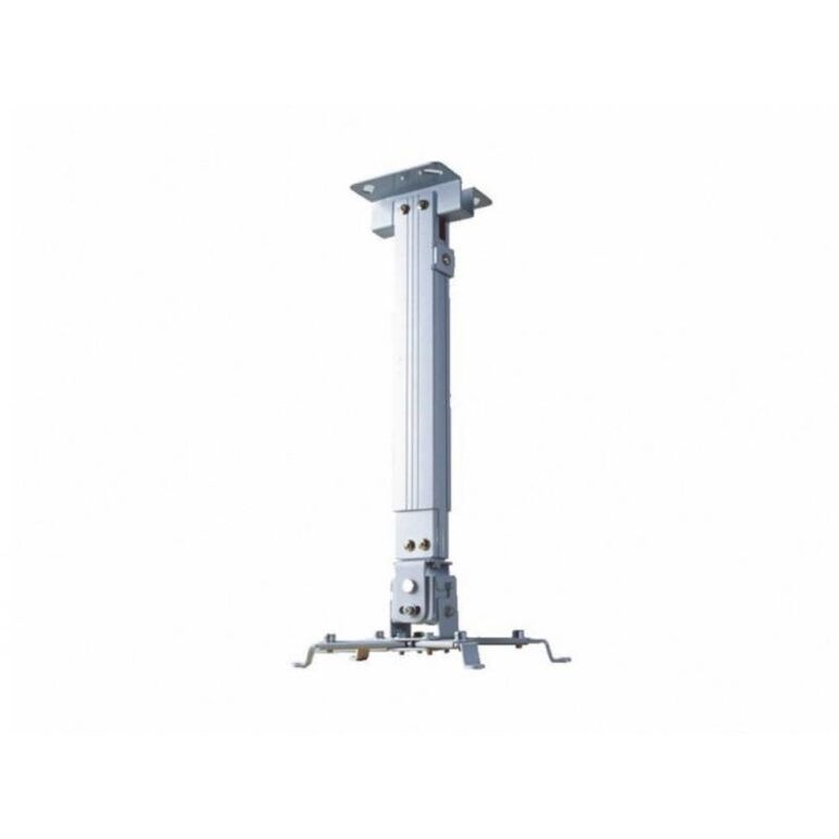 Suport de tavan telescopic sopar tapa white 23054, inaltime reglabila intre 43-65 cm, suporta pana la 12 kg, grad de inclinare de +/- 20° | +/- 10°, rotatie +/- 10°, din otel, alb,  Accesorii videoproiectoare | electropc.ro
