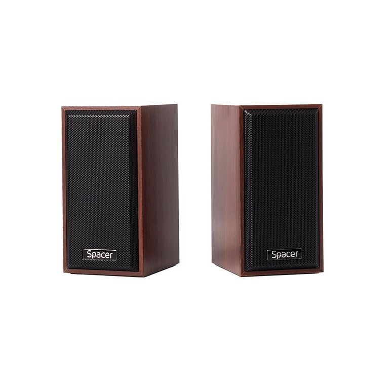 Boxe spacer 2.0 spsk-201-wd 6w bk,  Sisteme audio | electropc.ro