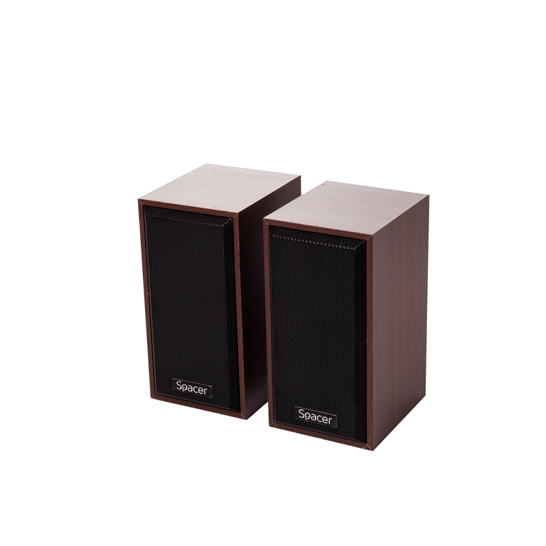 Boxe spacer 2.0 spsk-201-wd 6w bk,  Sisteme audio | electropc.ro