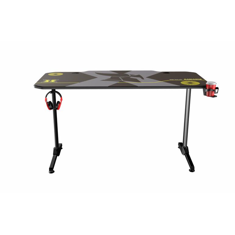 Bundle scaun gaming torin txt + birou gaming radiance yellow; scaun torin, ajustabil, material textil, piston pe gaz, manere reglabile, baza stea cu 5 picioare, greutate maxima admisa 150kg, perne detasabile, galben; birou gaming  radiance, material  otel,  Birouri gaming | electropc.ro