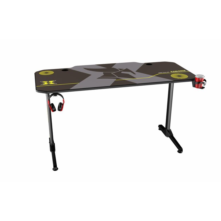 Bundle scaun gaming torin txt + birou gaming radiance yellow; scaun torin, ajustabil, material textil, piston pe gaz, manere reglabile, baza stea cu 5 picioare, greutate maxima admisa 150kg, perne detasabile, galben; birou gaming  radiance, material  otel,  Birouri gaming | electropc.ro